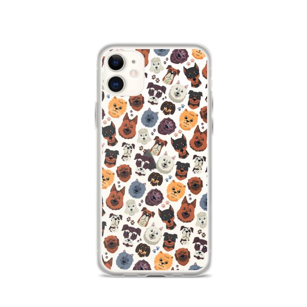 Dog Heads iPhone Clear Case