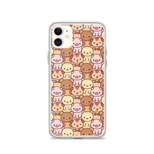 Kawaii Animals iPhone Clear Case