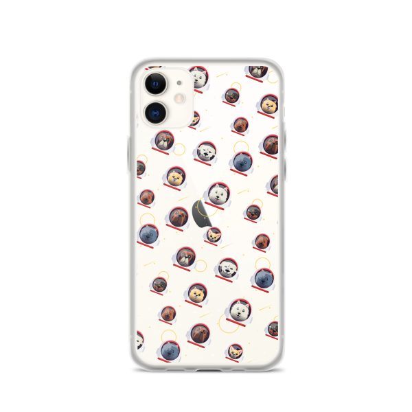 Space Dogs iPhone Clear Case