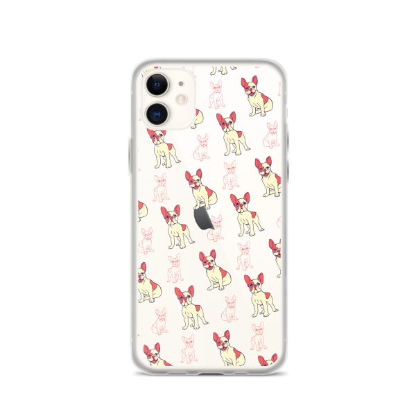 French Bulldog iPhone Clear Case