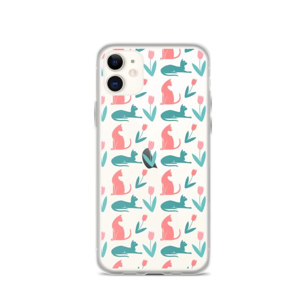 clear-case-for-iphone-iphone-11-case-on-phone-6a1d6dc355a67.jpg Cat Silhouettes iPhone Clear Case