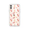 Cat Silhouettes Seamless iPhone Clear Case