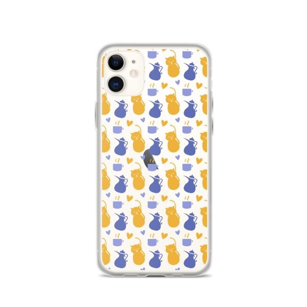 Tea and Cat iPhone Clear Case