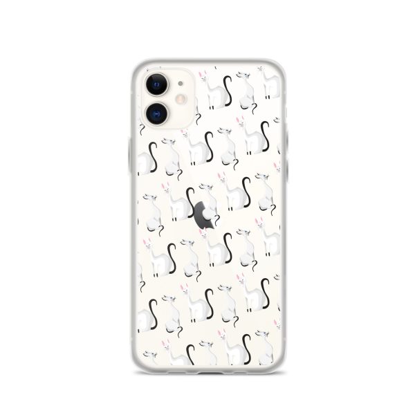 Classy Cats iPhone Clear Case