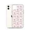 Cat Flowers and Hearts iPhone Clear Case