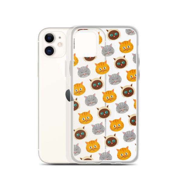 Cute Cats iPhone Clear Case