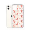 Cat Silhouettes Seamless iPhone Clear Case