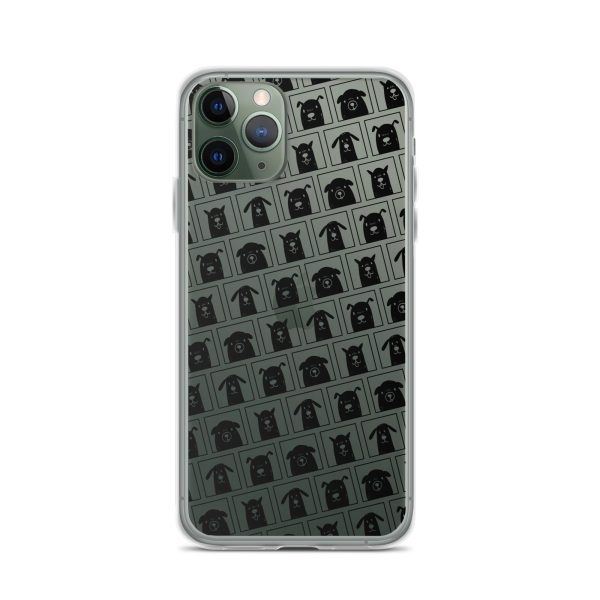 Black Dogs iPhone Clear Case