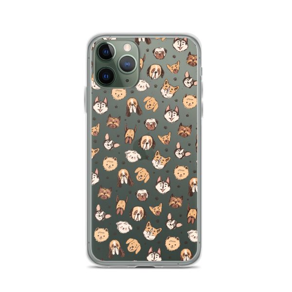 Cute Dog Breeds iPhone Clear Case