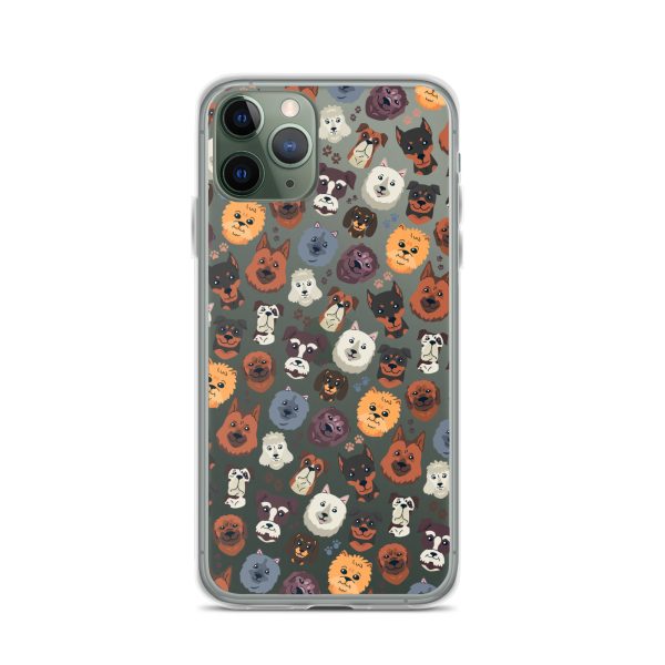 Dog Heads iPhone Clear Case