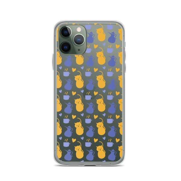Tea and Cat iPhone Clear Case