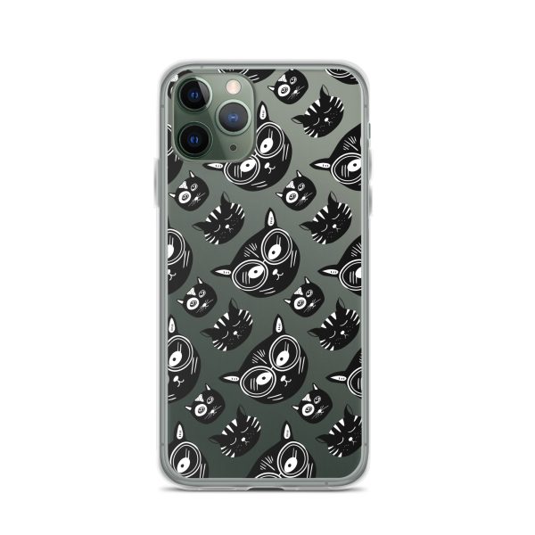 Funky Cats iPhone Clear Case
