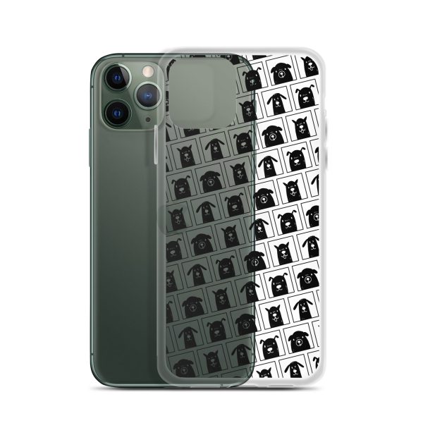 Black Dogs iPhone Clear Case