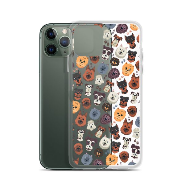 Dog Heads iPhone Clear Case
