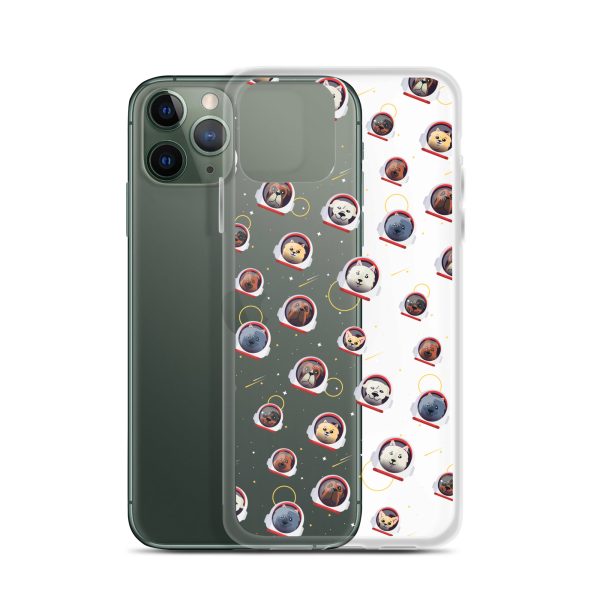 Space Dogs iPhone Clear Case
