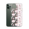 Cat Flowers and Hearts iPhone Clear Case