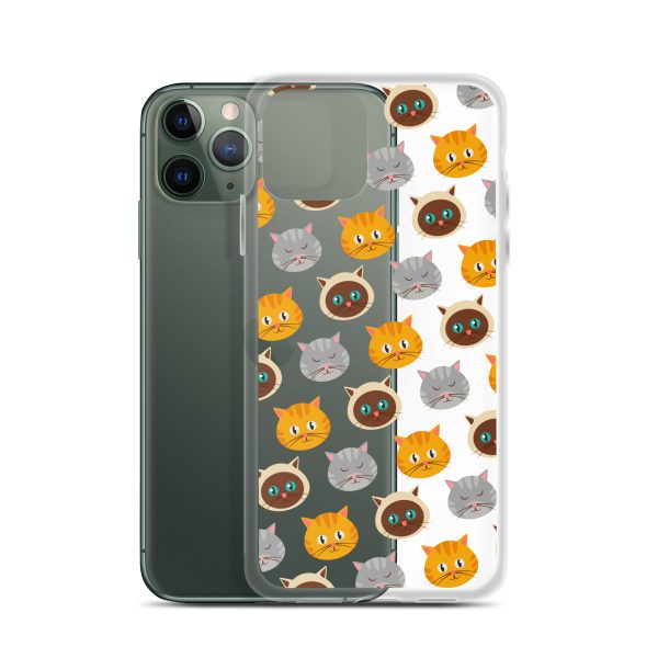 Cute Cats iPhone Clear Case