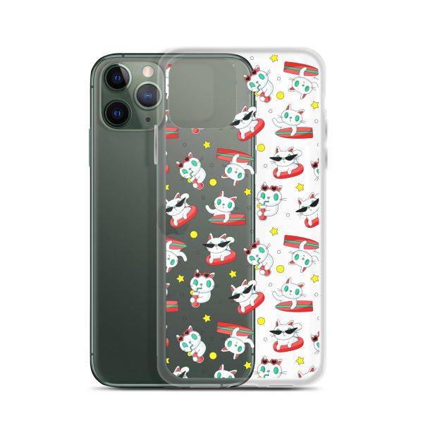 clear-case-for-iphone-iphone-11-pro-case-with-phone-6a1d6f6a9e057.jpg Cat Surfing iPhone Clear Case