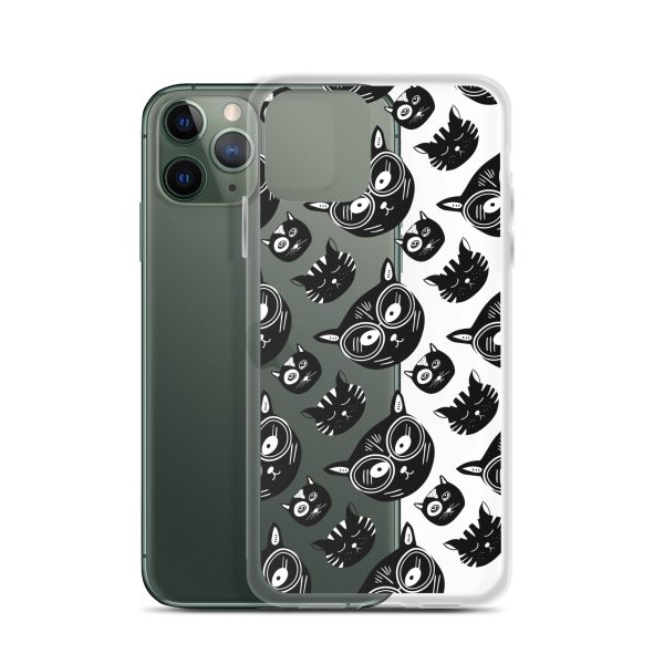 Funky Cats iPhone Clear Case