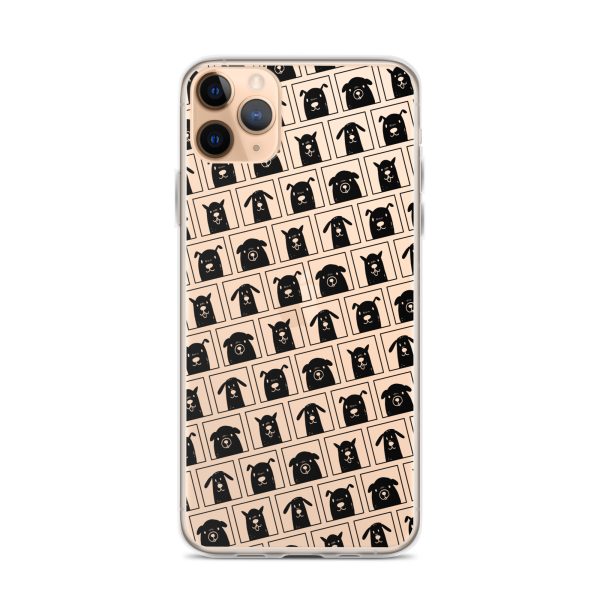 Black Dogs iPhone Clear Case