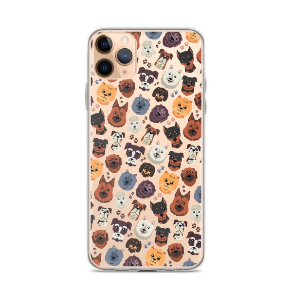 Dog Heads iPhone Clear Case