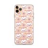 Cat Flowers and Hearts iPhone Clear Case