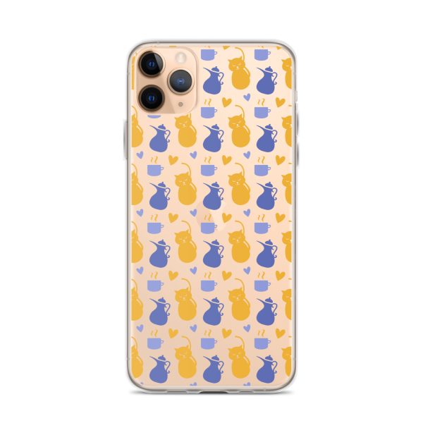 Tea and Cat iPhone Clear Case