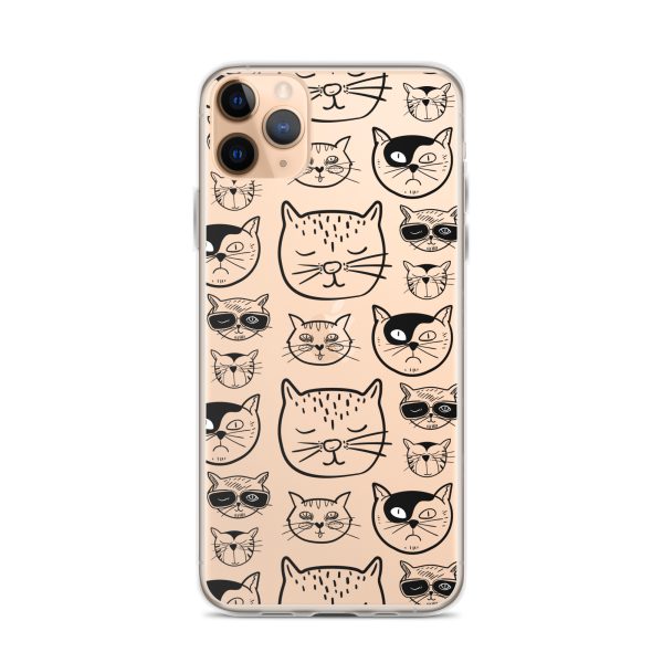 Cartoonish Cat iPhone Clear Case