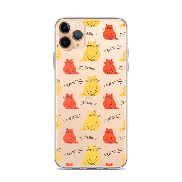 Abstract Colorful Cats iPhone Clear Case