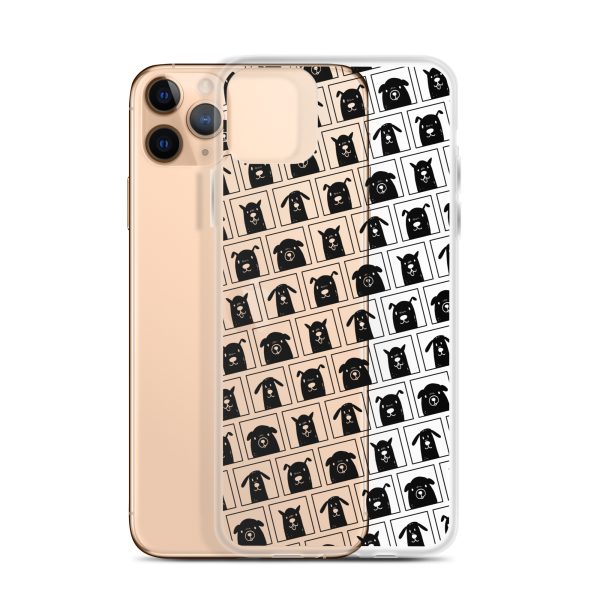 Black Dogs iPhone Clear Case