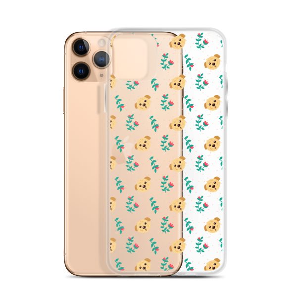 clear-case-for-iphone-iphone-11-pro-max-case-with-phone-6a1d6bd25a3e0.jpg Dogs and Flowers iPhone Clear Case