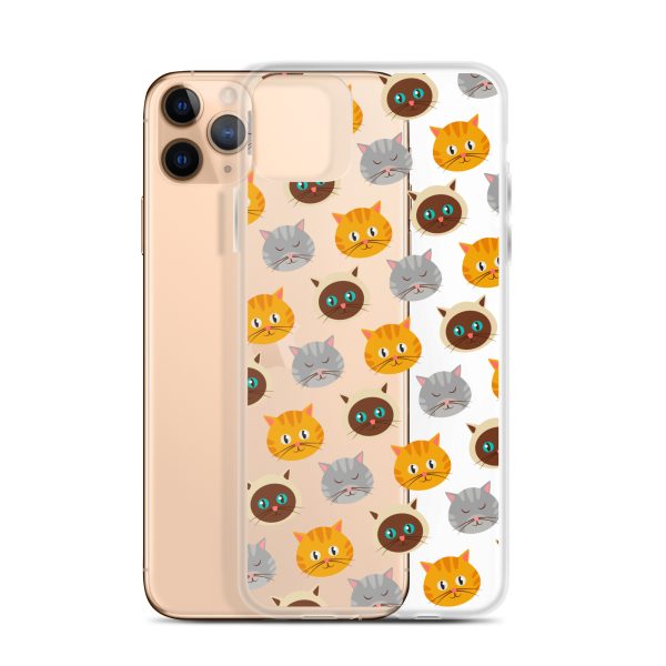 Cute Cats iPhone Clear Case