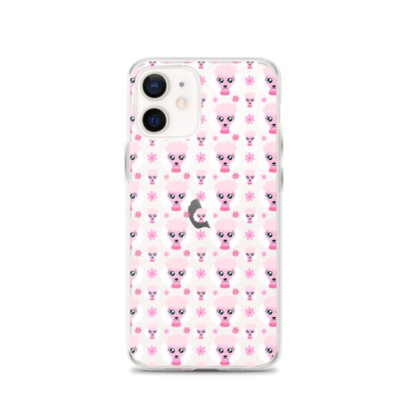 Pink Poodle iPhone Clear Case