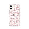 Cat Flowers and Hearts iPhone Clear Case