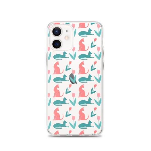 clear-case-for-iphone-iphone-12-case-on-phone-6a1d6dc355de7.jpg Cat Silhouettes iPhone Clear Case