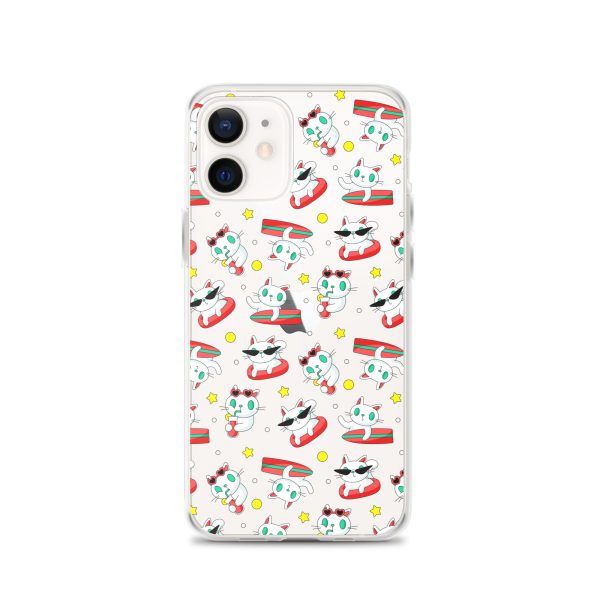 clear-case-for-iphone-iphone-12-case-on-phone-6a1d6f6a9e4fd.jpg Cat Surfing iPhone Clear Case