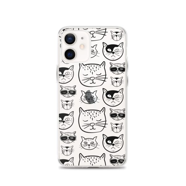 Cartoonish Cat iPhone Clear Case