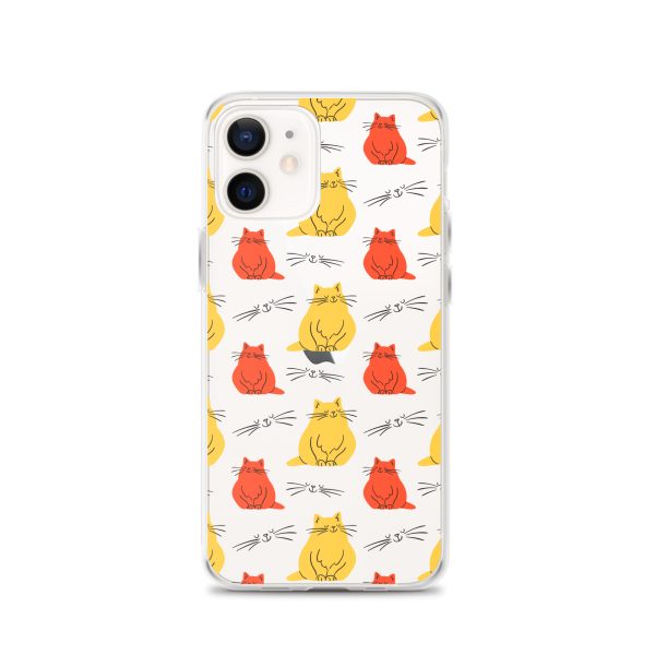 Abstract Colorful Cats iPhone Clear Case