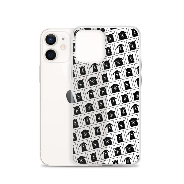 Black Dogs iPhone Clear Case
