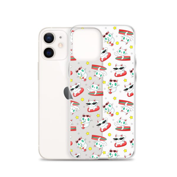 clear-case-for-iphone-iphone-12-case-with-phone-6a1d6f6a9e581.jpg Cat Surfing iPhone Clear Case