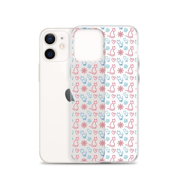 clear-case-for-iphone-iphone-12-case-with-phone-6a1d6fc0b04e0-1.jpg Cats and Flowers iPhone Clear Case