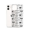Cartoonish Cat iPhone Clear Case