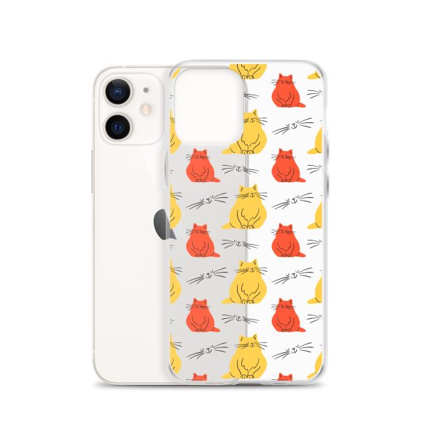 Abstract Colorful Cats iPhone Clear Case