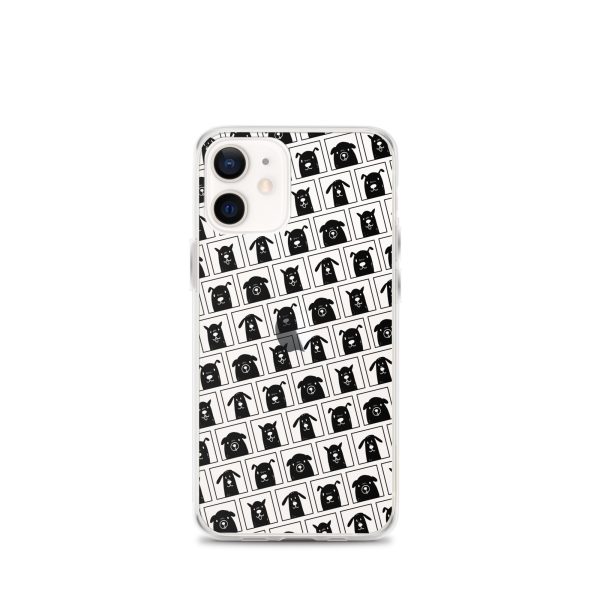Black Dogs iPhone Clear Case