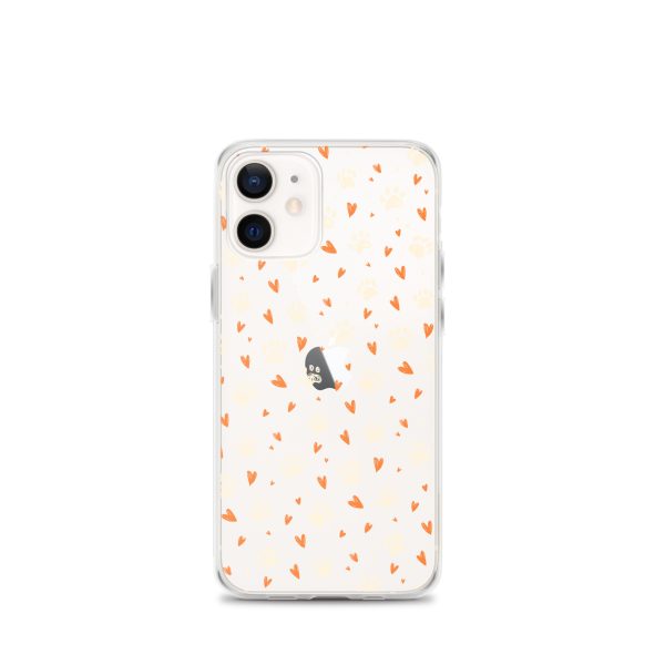 Paws Prints Hearts iPhone Clear Case