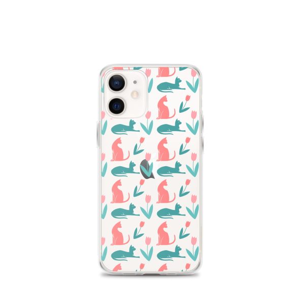 clear-case-for-iphone-iphone-12-mini-case-on-phone-6a1d6dc355b45.jpg Cat Silhouettes iPhone Clear Case