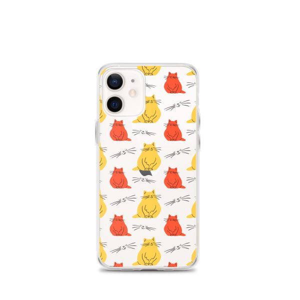 Abstract Colorful Cats iPhone Clear Case