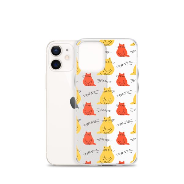 Abstract Colorful Cats iPhone Clear Case
