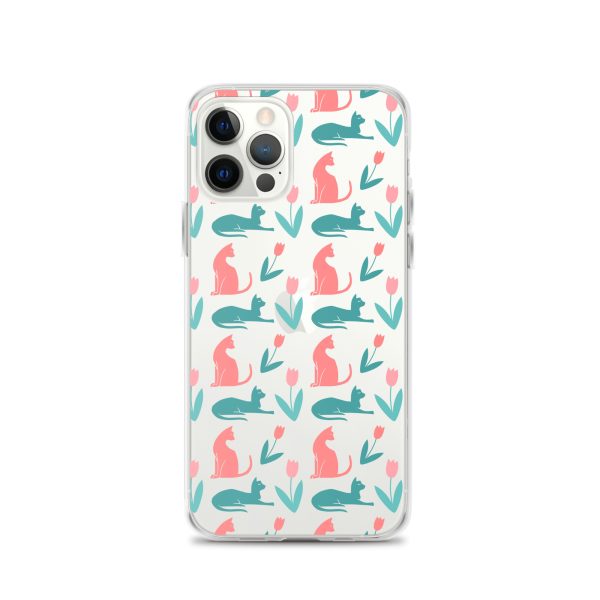 clear-case-for-iphone-iphone-12-pro-case-on-phone-6a1d6dc355d02.jpg Cat Silhouettes iPhone Clear Case