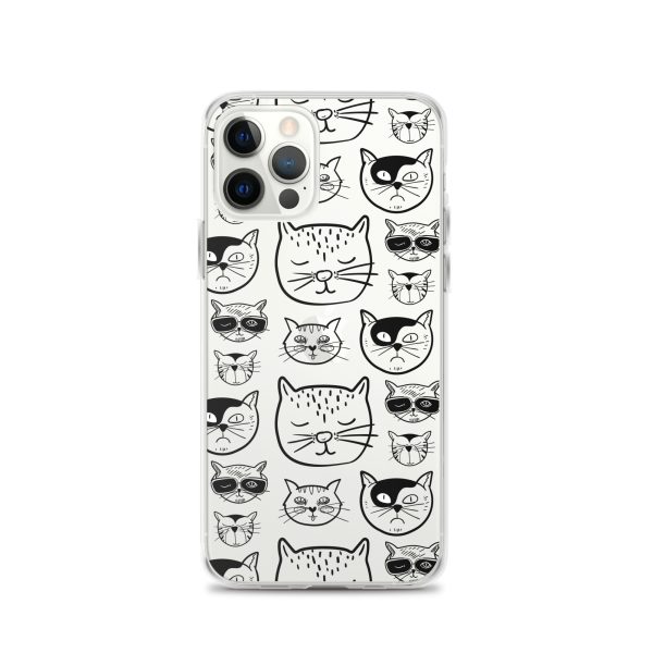 Cartoonish Cat iPhone Clear Case
